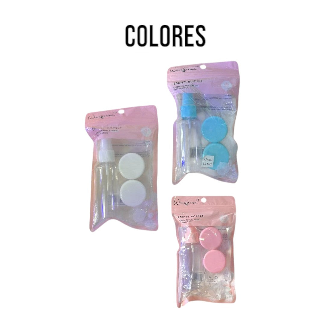 SET DE VIAJE X3 PLASTICO SET DE VIAJE X3 PLASTICO